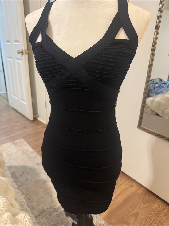 bebe Dresses & Skirts - Vintage y2k Bebe Black Bandage Bodycon Dress - Women small